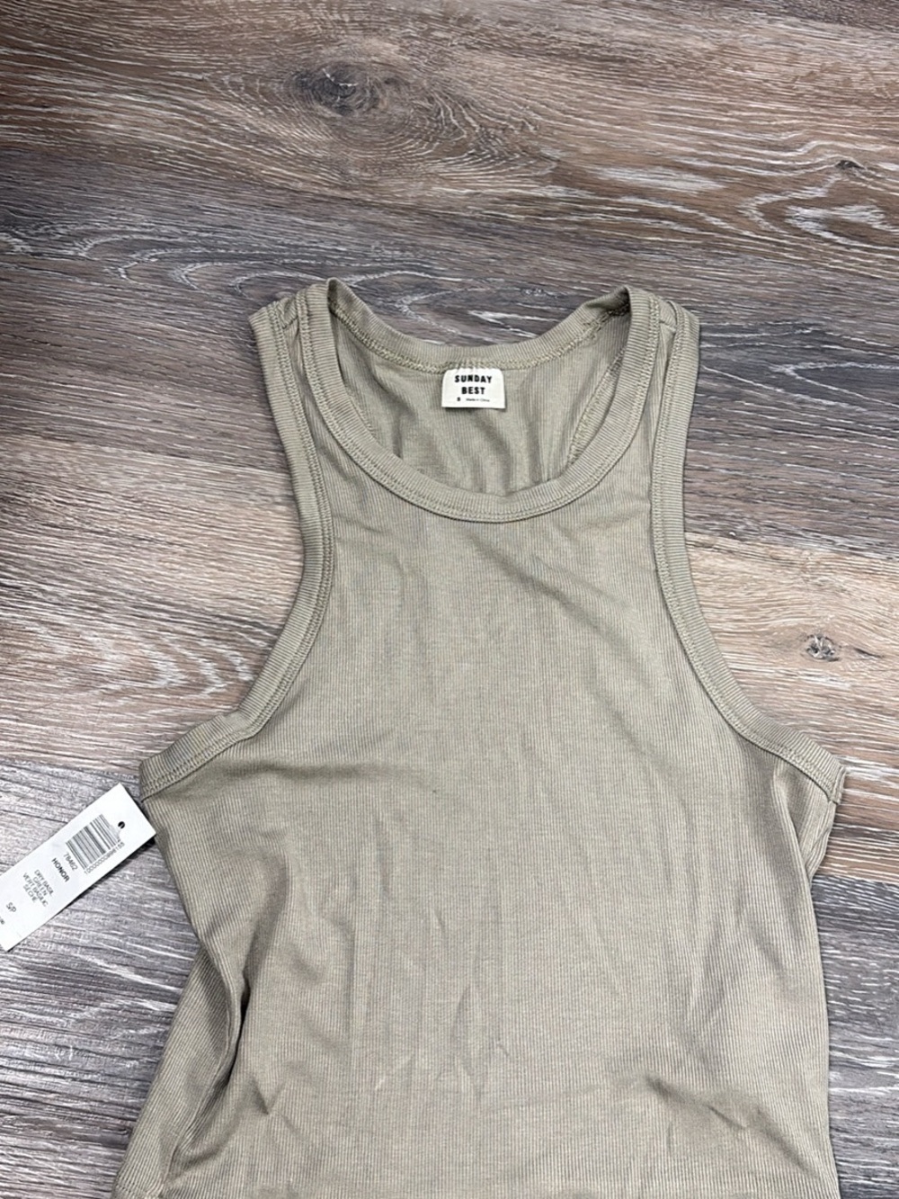 Sunday Best Ribbed Tank Top in Olive